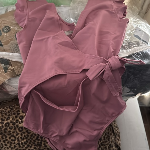 free people SMALL streamline bodysuit frosted berry - Picture 4 of 6